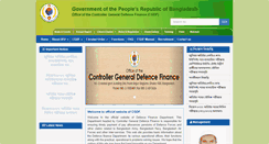 Desktop Screenshot of cgdf.gov.bd